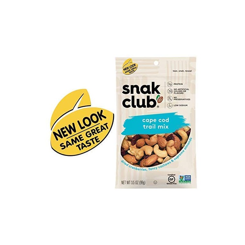 Snak Club Cape Cod Trail Mix, 3.5 Ounce (Pack of