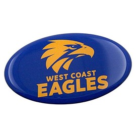 West Coast Eagles AFL Lensed Team Oval Decal Badge - Cars, Bikes Laptops, Most Things