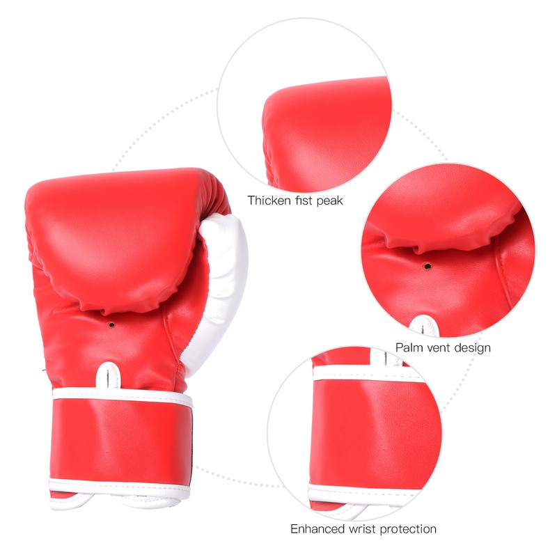 1 Pair Kids Boxing Gloves Punching Bag Training Sparring Gloves