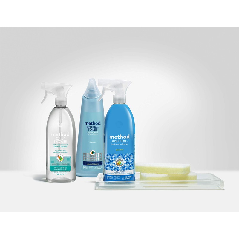 Method Bathroom Cleaner, Removes Mold + Mildew Stains, Eucalyptus Mint,