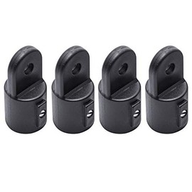 SUNOOM Boat Bimini Top Eye End 7/8 Inch,Black Nylon Cover Cap Eye End,Marine Bimini Top Fittings,Awning Hardware,Accessories,Used for Kayak,Canoe,Marine Boat,Pack of 4