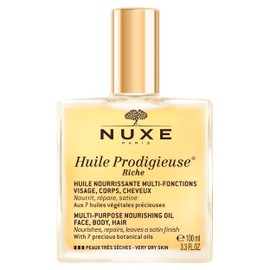 Nuxe Nuxe Huile Prodigieuse Riche Nourishing Oil - Intense Hydration & Luxurious Radiant Glow for Face, Body & Hair, 3.3 Fl.Oz