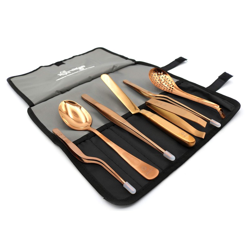 Kit de Emplatado Chef Premium 8 pzas de Montaje/Plating/Repostería/Mixología/Barman/cocina molecular
