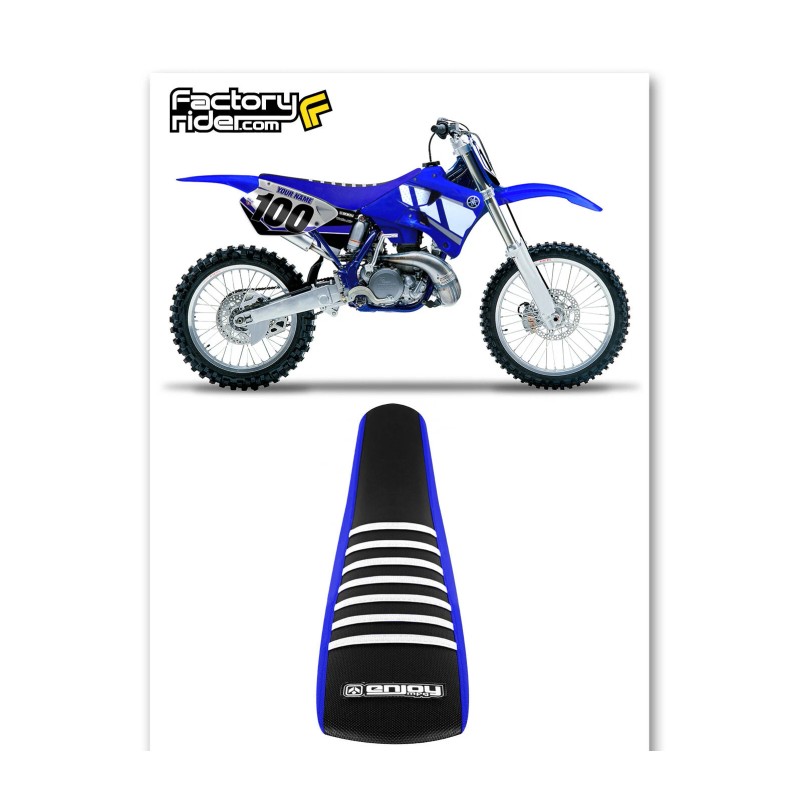 Enjoy MFG 2000-2004 YAMAHA TTR 225 Seat Cover BLUE SIDES