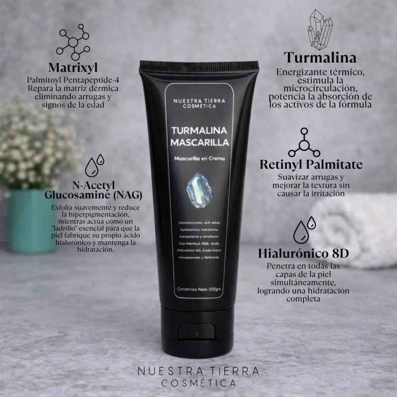 Mascarilla Turmalina Desintoxicante Iluminadora Oxigenante