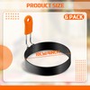 Patelai 6 Pcs Professional Egg Ring Pancake Ring Set Stainless
