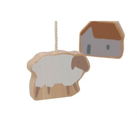 Jollein 116-001-67024 FSC Wooden Mobile Farm/Farm