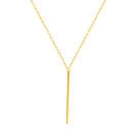 AREUM Necklace, Y-Shaped Long Necklace, Women's Stick, Popular, Jewelry, Pendant, Long, Stylish, Simple, Metal, No Gemstone