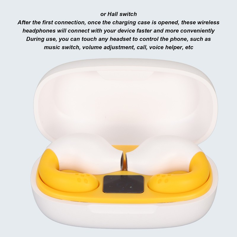 Open Ear Clip Headphones Intelligent Noise Reduction Stereo Surround Sound