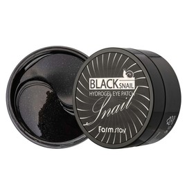 Palmstay Black Snail Hydrogel Eye Patch 90g (60 sheets) / 팜스테이 블랙 스네일 하이드로겔 아이패치 90g(60매)