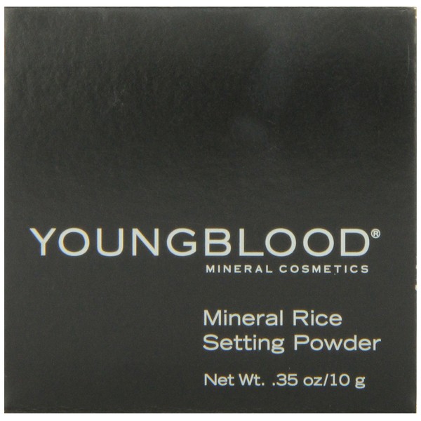 Youngblood Clean Luxury Cosmetics Loose Mineral Rice Setting Powder, Medium | Loose Face Powder Setting Foundation Translucent Finishing Matte Natural Acne | Vegan, Cruelty-Free, Paraben-Free