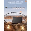 addlon 54FT(48+6) Solar String Lights Outdoor Waterproof with USB Port