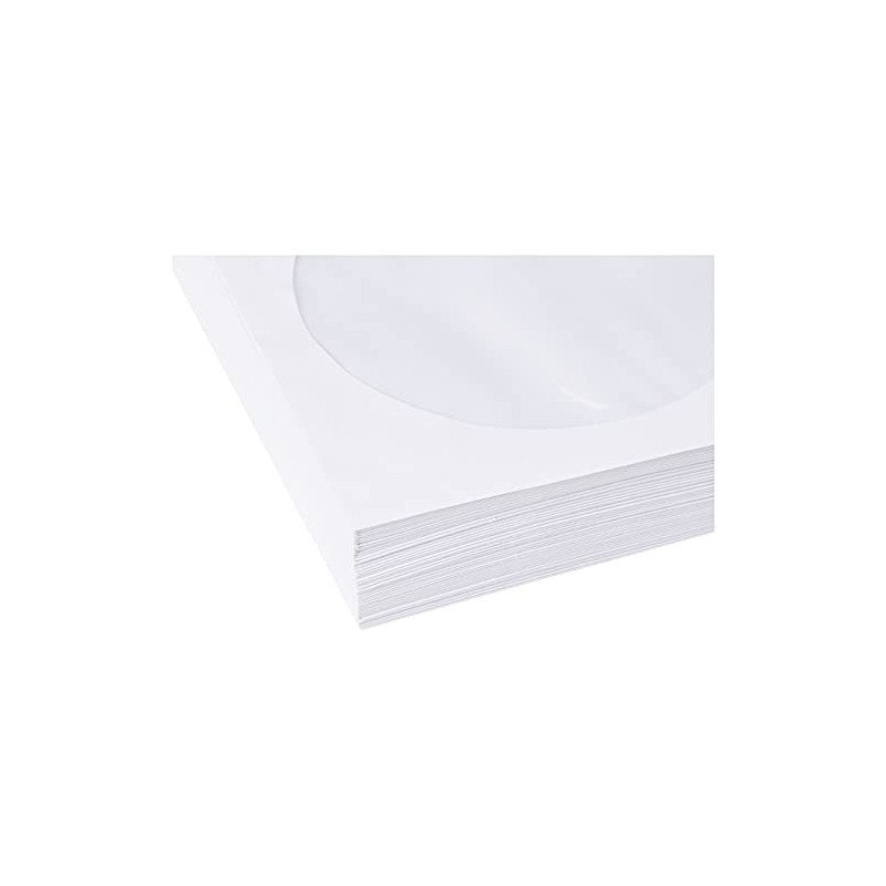 Verbatim CD Sleeves - 50 Pack (white sleeve with window)