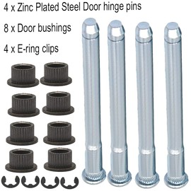 S10 Door Hinge Pin and Bushing Repair Kits for Chevy S10 GMC Sonoma S15 38419 15562609 15964971 15964972 16632193 25640501 15591898 88891731 2 Door 4 Pin Door Hinge Pin
