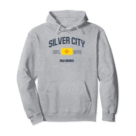 Retro Silver City New Mexico NM State Flag Throwback Pullover Hoodie