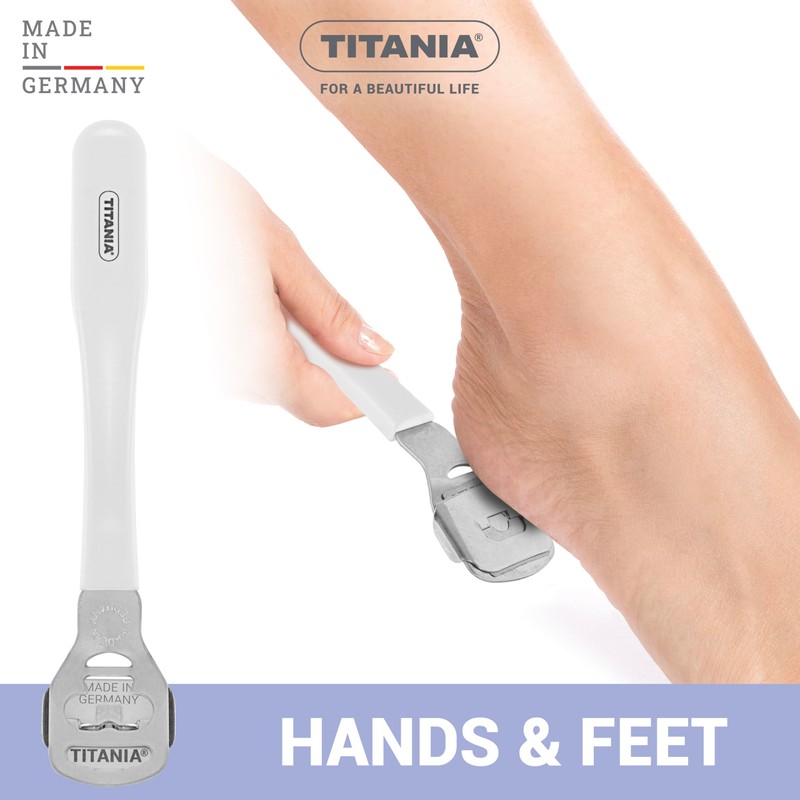 TITANIA Callus slicer with a replacement blade, callus remover with