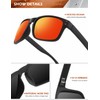 KALIYADI Mens Sun-Glasses Polarized Sunglasses-Men: Classic Sunglasses with UV400 Protection