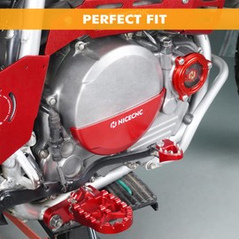 NICECNC Motorcycle Clutch Guard Aluminum Compatible with Honda XR650L 1993 1994 1995 1996 1997 1998 1999 2000 2001 2002 2003 2004 2005 2006-2024