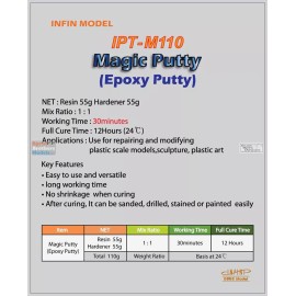 Infini Model INFIPTM110 Infini Model Magic Putty (Epoxy Putty) 110g