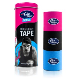 CureTape Art Kinesiologie Tape (Rosa, Schwarz, Blau)