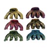 Zac's Alter Ego 6 Pieces 8.5cm Large Hair Octopus Clamps/Bulldog
