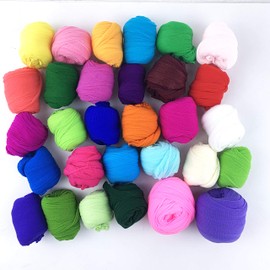 Worlds 20PC Nylon Stockings Flower for DIY Flower Making (Mix)