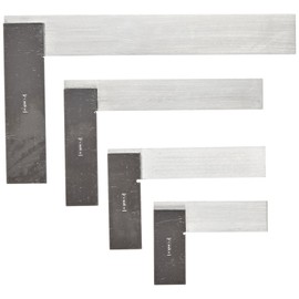 Fowler 52-432-246-0 Machinist Hardened Steel Square Set, 2", 3",4",and 6" Blade Size