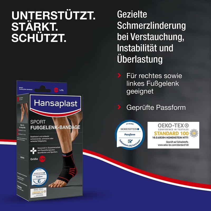 Hansaplast Sport Ankle Brace 48715-00005-00 Size M 1