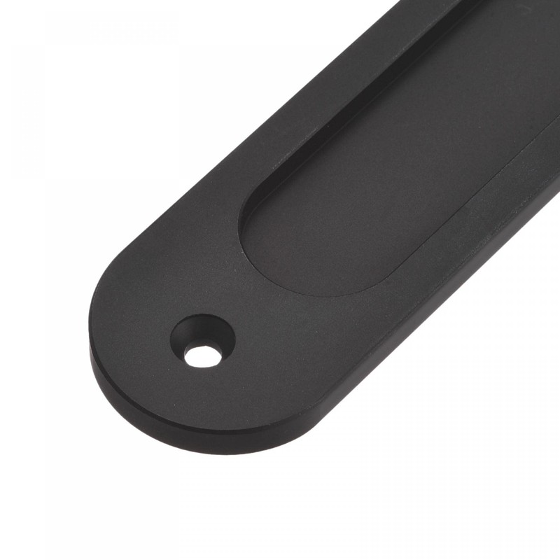 sourcing map Finger Flush Pull Handle 180x40x5.7mm Oval for Drawer