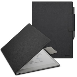 JKhandy Case for Remarkable Paper Pro 11.8 Inch 2024 Released, Premium PU Leather Cover with Bulit-in Magnet, Book Folio Design with Pen Holder, Black