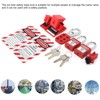 Safety Lockout Tagout Kit Lockset Fitting Tools Multifunctional Portable with
