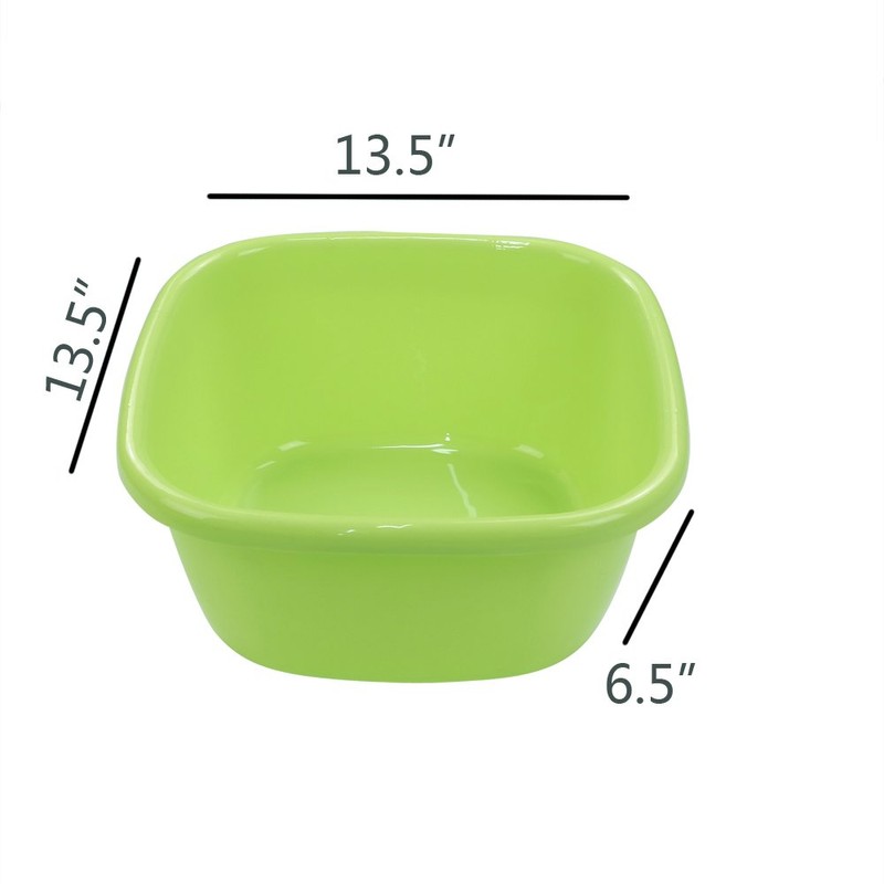 Yubine 16 Quart Kitchen Wash Basin, Dish Pan, Set of