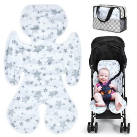 Orzbow Car Seat Cooling Pad for Toddler, Double Sided - Universal Seat Cooler Pad, Gel Baby Cooling Mat Cushion for Stroller, Baby Chair, Child Safety Car Seat, Keep Baby Cool in Summer, Gray