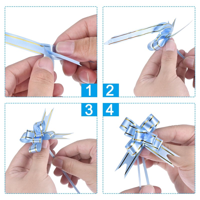 PATIKIL 3.3" Pull Bows Set of 200 Gift Wrapping Pull