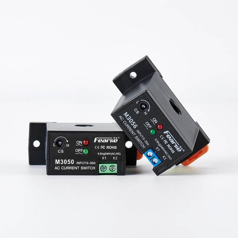 nodehawk Miniature Current Switch,Current Sensing Switch,with Rails,Normally Closed Amp Sensor