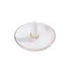oskas White Ring Dish Holder,Engagement Wedding Bridal Shower Gift，Decorative Trinket