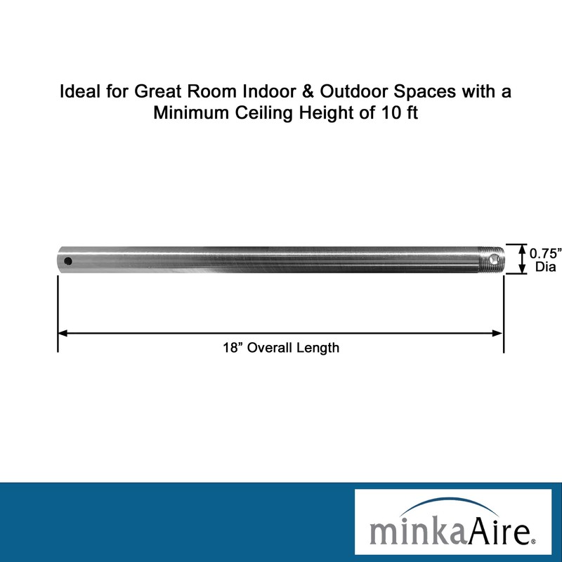 Minka Lavery Downrod Minka Aire DR518-BNW Down Rod