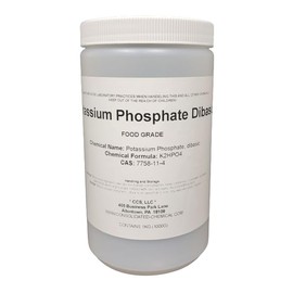 Potassium Phosphate, Dibasic Food Grade 1kg (1000g) Jar