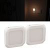 2Pcs Plug in Motion Sensor LED Night Light Plug in