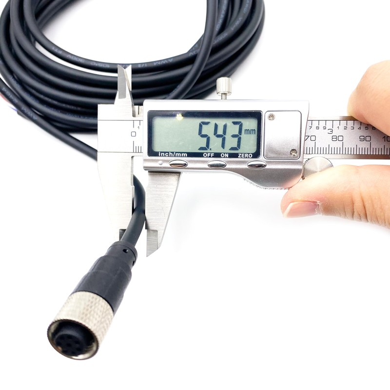 FOWIUNYE M12 8Pin Female Connector Cable, A Code Straight Aviation