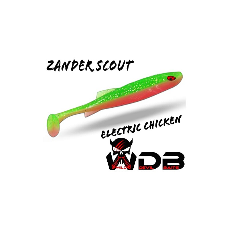 Wild Devil Baits Zander Scout Rubber Fish Shad Zander Bait