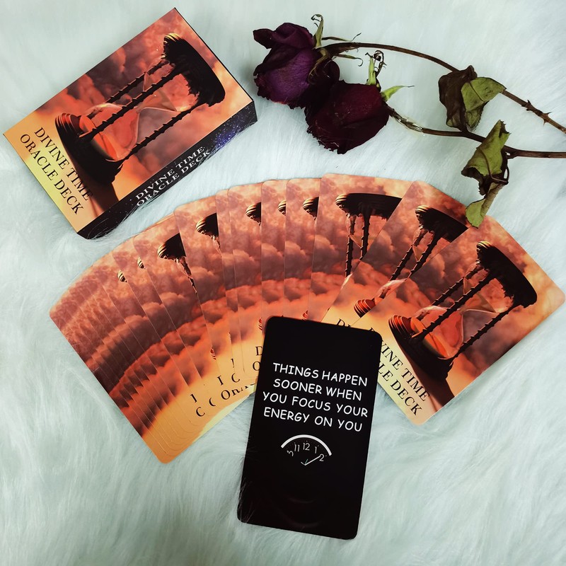 soulme Time Oracle Cards Deck, Divine Timing Oracle Cards, Oracle