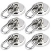 MAGXCENE Pack of 6 Magnetic Hooks, Extra Strong, Load up