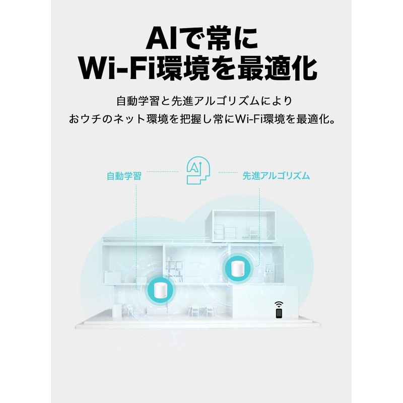 Deco X3000 1-pack TP-Link WiFi Wireless LAN Router, Wi-Fi 6