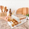 WAIZHIUA 32 Grid Egg Holder Storage Container Clear Double-Layer Kitchen