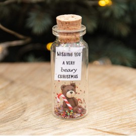 Christmas Gifts for Friend Holiday Gift Idea for Bear Lovers Cute Wish Jar