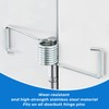 6 Pcs Butterfly Spring Hinge Door Closer, with Rubber Bumpers,