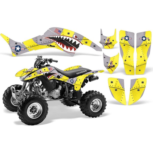 AMR Racing ATV Graphics Kit: Quad Stickers for Honda TRX