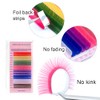 NAGARAKU Colourful Eyelash Extensions, 8 Mixed Rainbow Colours, Classic Individual