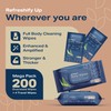 XL Aloe Vera Shower Body Wipes for Adults 8" x
